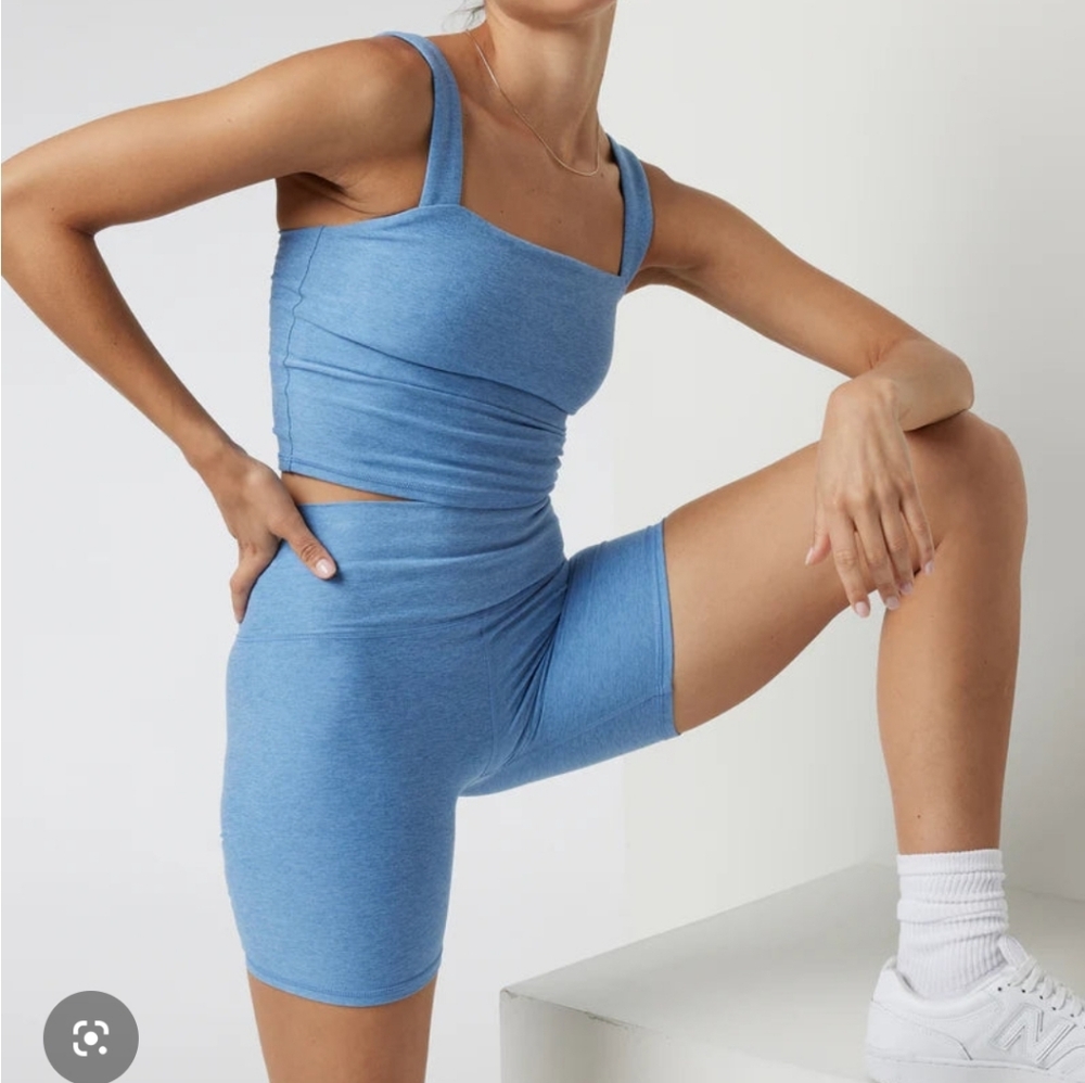 Vuori Clean Elevation Shorty in Isle Blue Heather